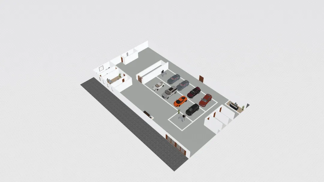 Prova Arranjo - Show Room Toyota - Matheus Bravo 3d design renderings