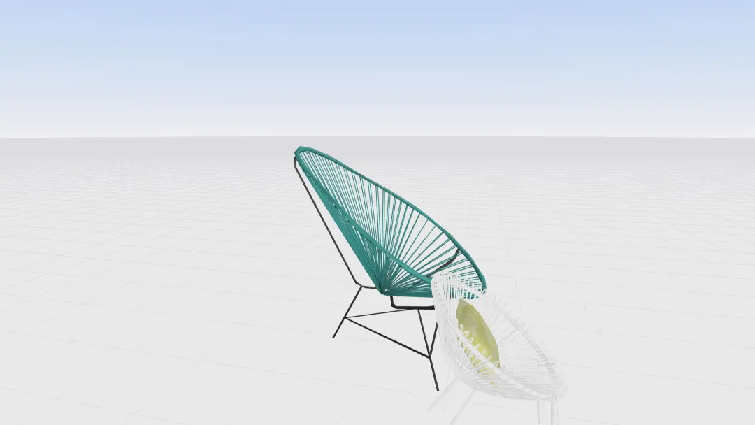 cadeiras 3d design renderings