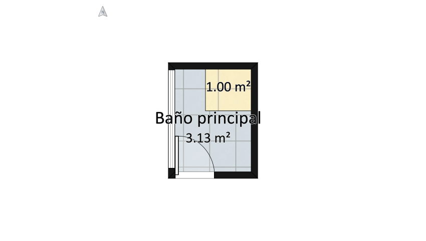Baño principal Xola floor plan 4.77