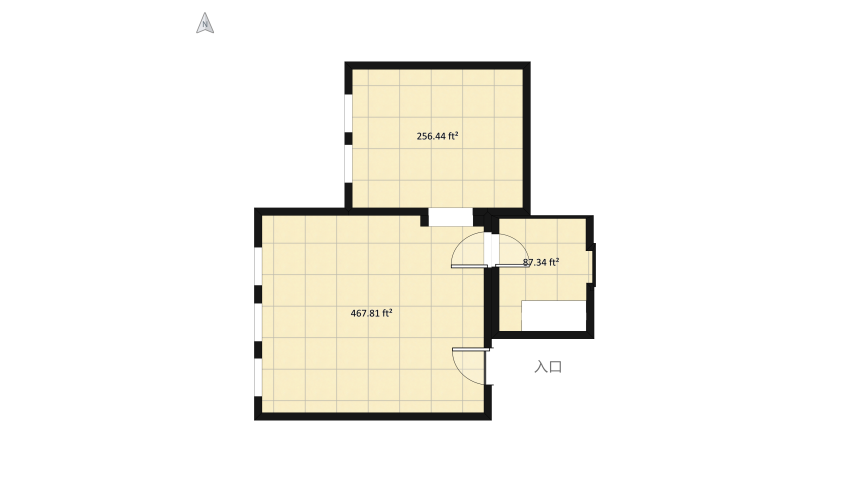 LCD RYBALSK -2 rooms Bauhaus style floor plan 144.67