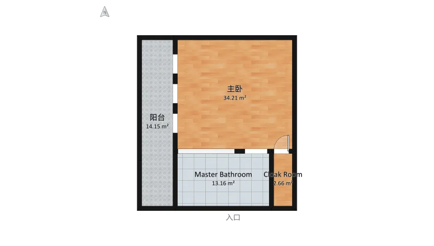 #VeryPeriContest-Madame Delacroix's Bedroom floor plan 72.4