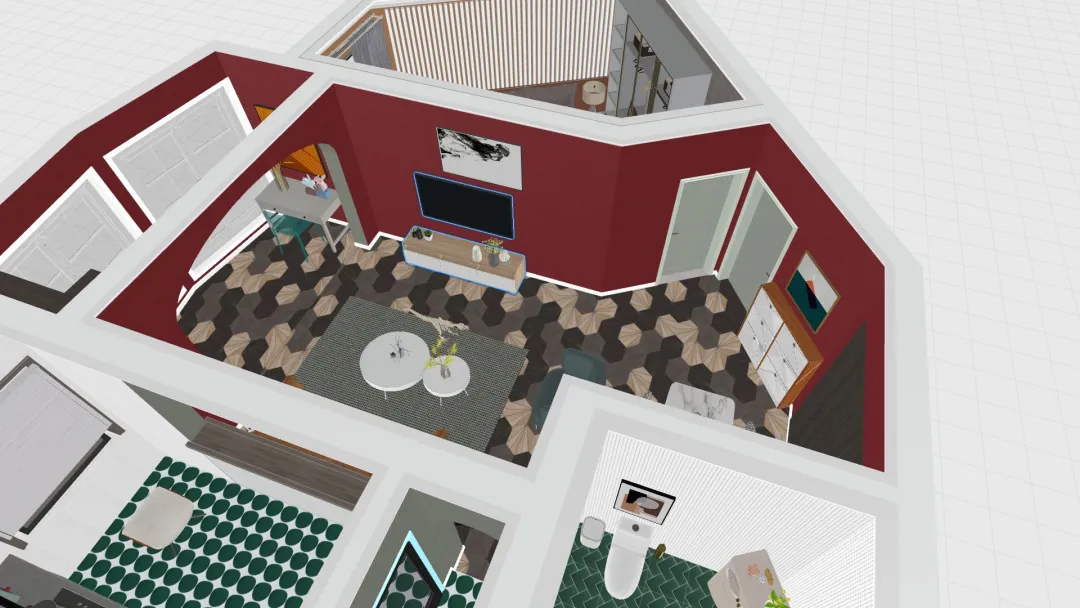 Modern Urban ApartmentModern Urban Apartment_copy 3d design renderings