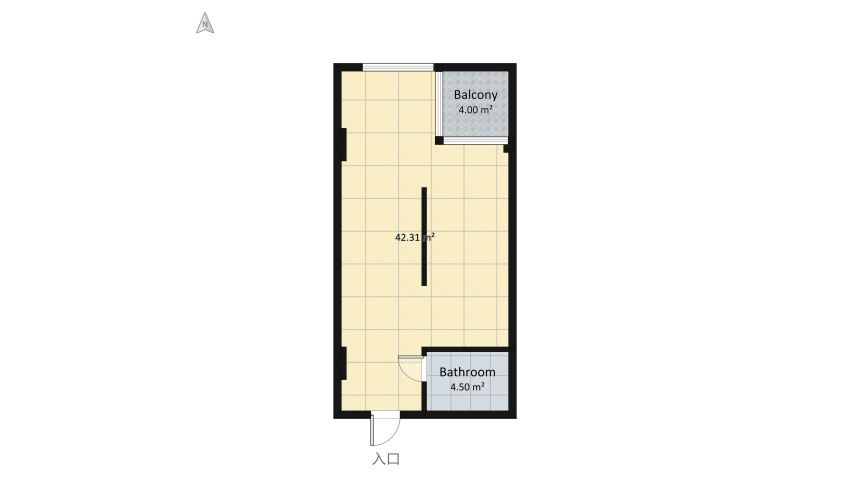 Seaside Apartment floor plan 50.82