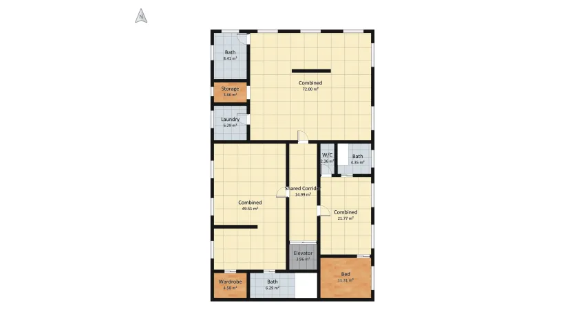 Apartment Block floor plan 429.67