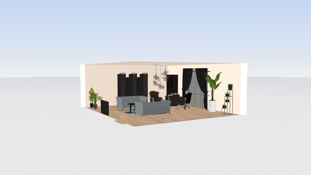 مكتب 3d design renderings