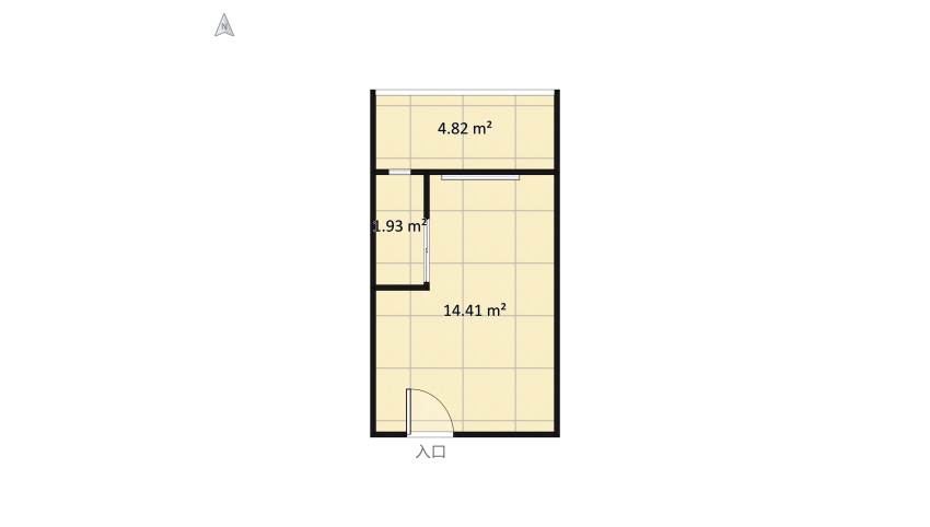 MINI apartment floor plan 22.81