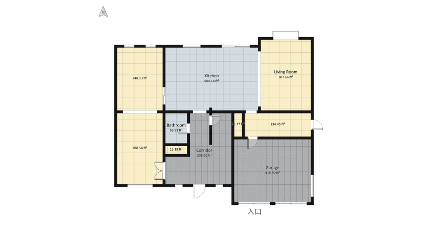 Two Story House floor plan 459.67