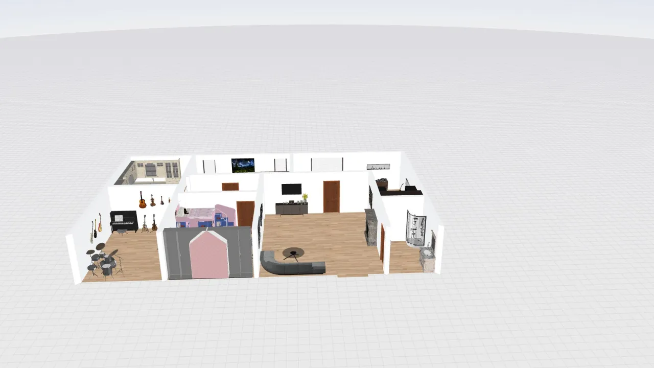 Casa tecnología 3d design renderings