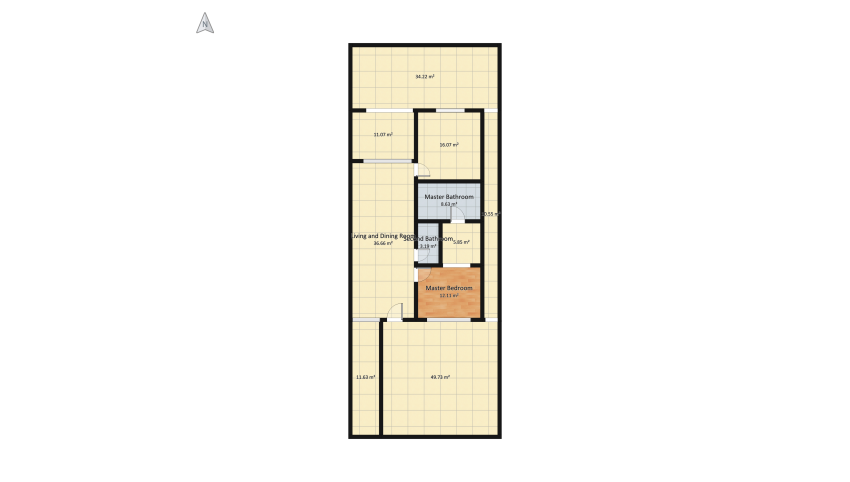 Version reducida- Cuartos derecha floor plan 238.1