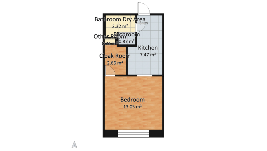 Apartments floor plan 26.57