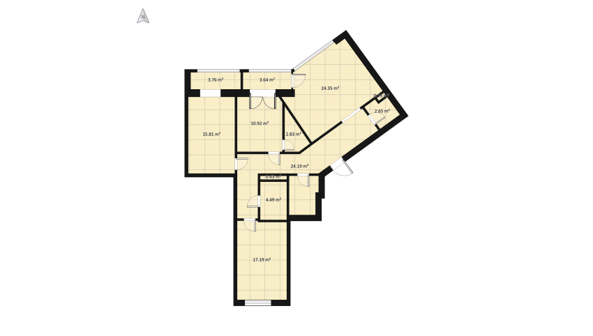 МК Фарфоровый floor plan 128.73