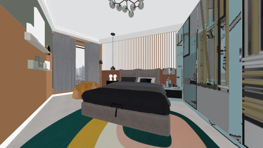 Modern Home Office 3d design renderings