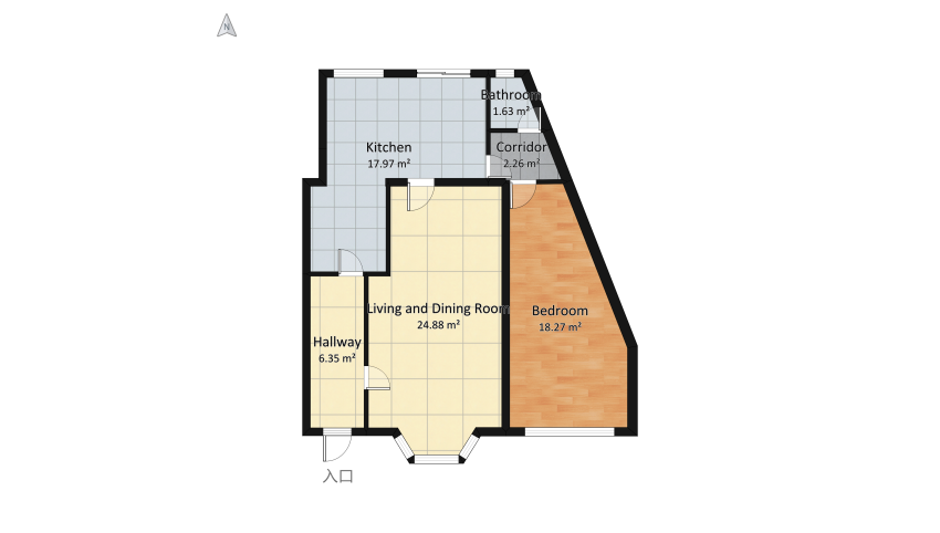 Living room floor plan 122.01