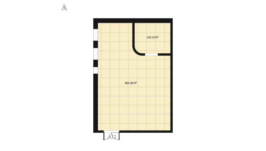 #EmptyRoomContest - Two In One floor plan 102.6