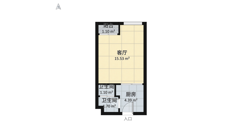 minimal condo floor plan 27.61