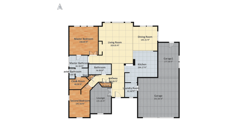 Residential House Project floor plan 213.8