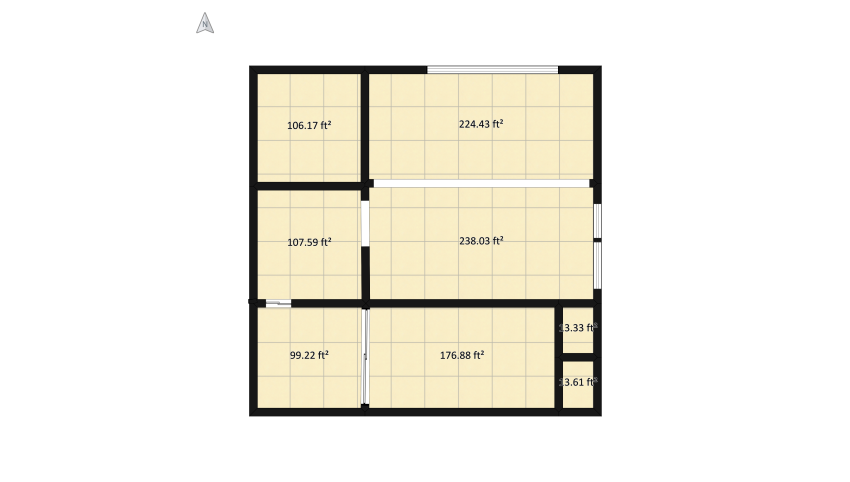 Mondrian House floor plan 103.8