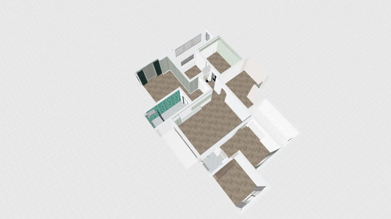 12 Four Bedroom Large Floor Plan 3d design renderings