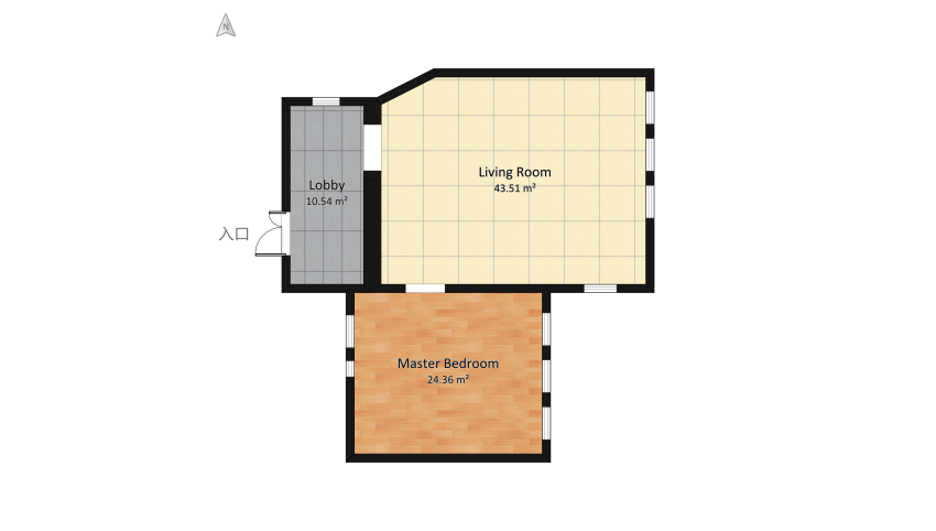 Room 2- Bold Colors and Geometry floor plan 66.68