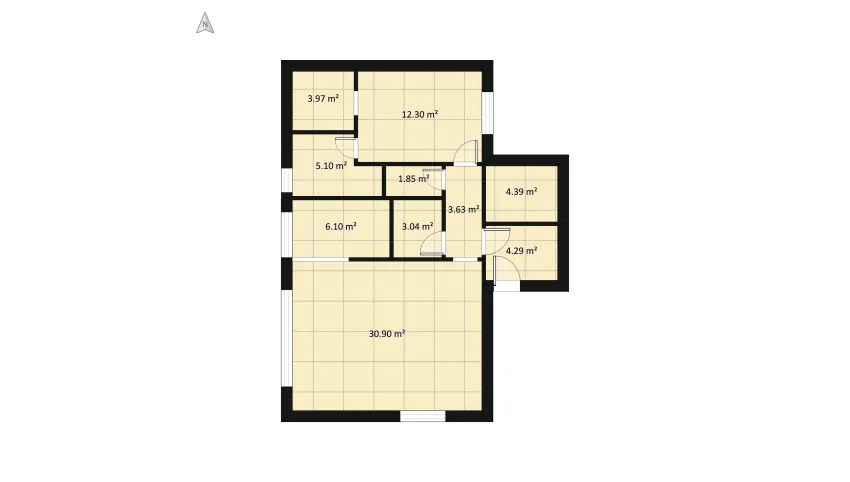 Domek 3.0 floor plan 87.37