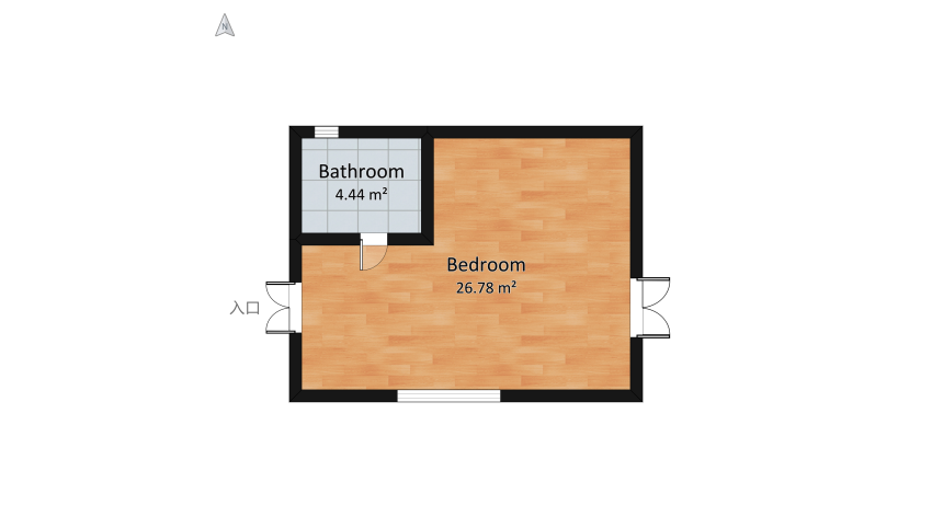 Bedroom floor plan 35.11