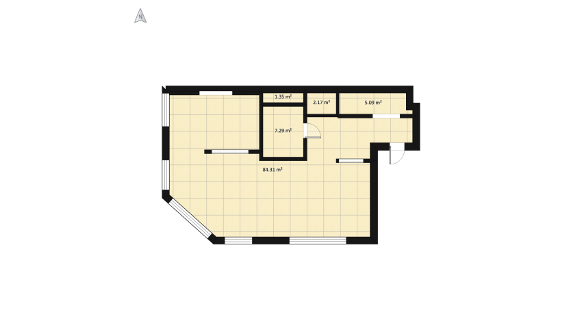 City Apartment floor plan 115.5