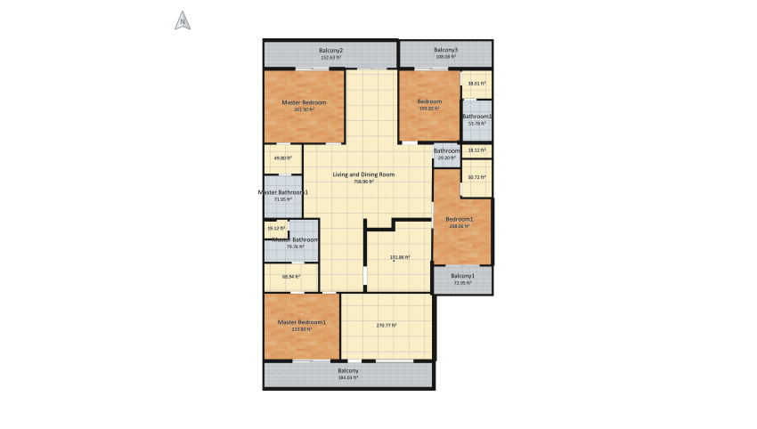 5000 Sqft Residential Project floor plan 313.84