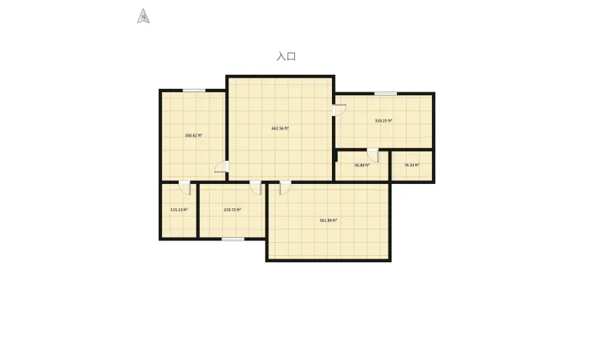 casa 34 floor plan 688.88