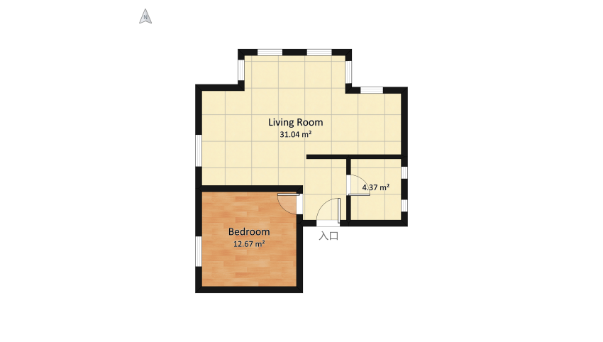 Dodatna soba floor plan 54.13