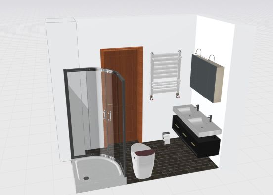 fürdőszoba Design Rendering