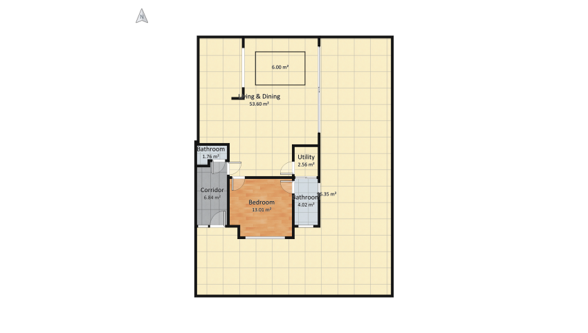 Copy of Modern GF extension floor plan 195.4