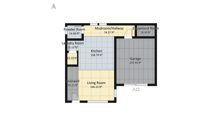 Garage Home B floor plan 200.83