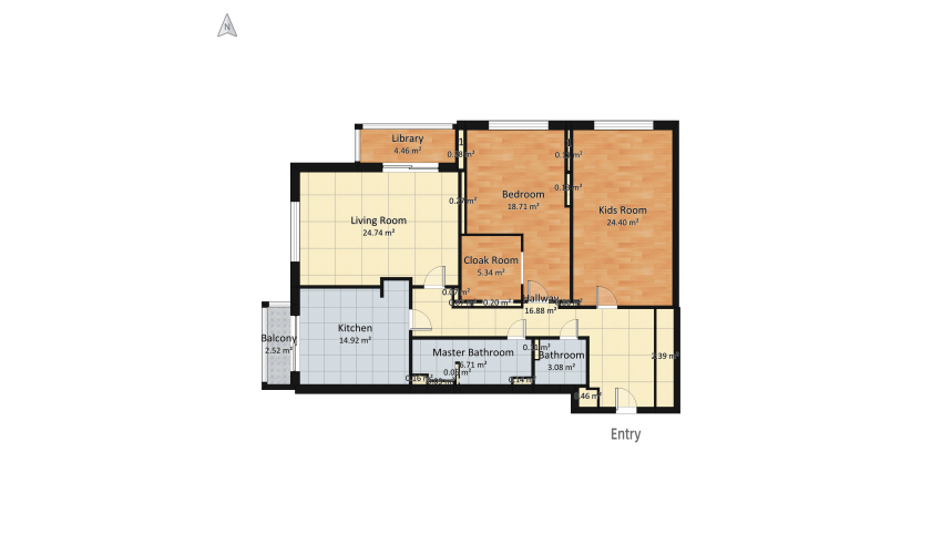Christmas and New Year in Magas floor plan 286.74