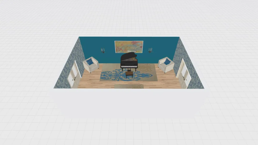 IDR 503 Con 1 Living Room 3d design renderings