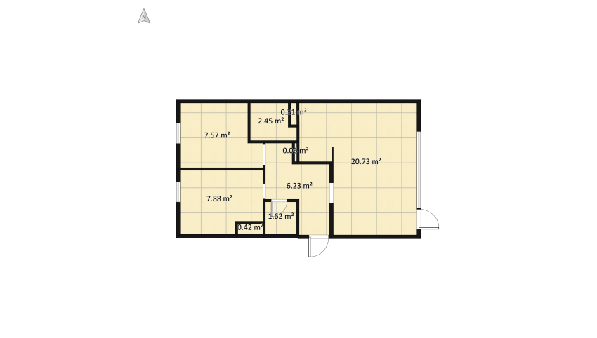 Mieszkanie rodziców floor plan 51.91
