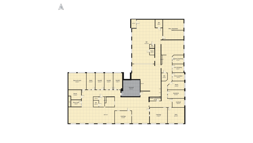 K12 offices and coworking space floor plan 1813.65