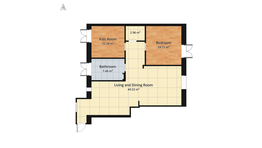 Copy of Final Appartamento 19 floor plan 88.97