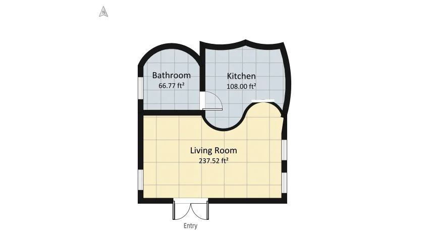 Tiny House Project floor plan 76.67