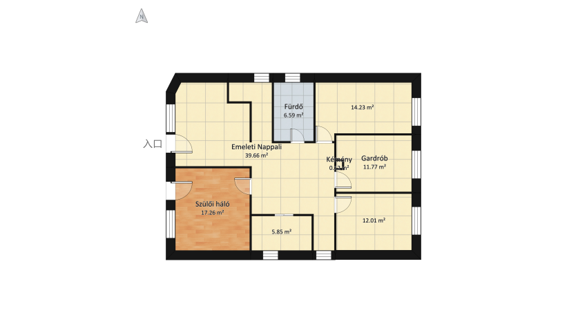 v2_Emelet floor plan 122.71