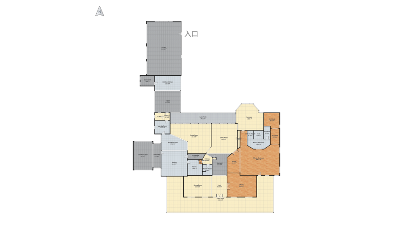 Southern Colonial floor plan 3258.1