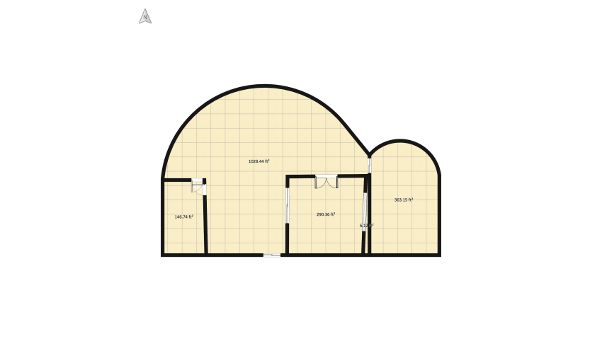 chic and small apartment floor plan 136.08