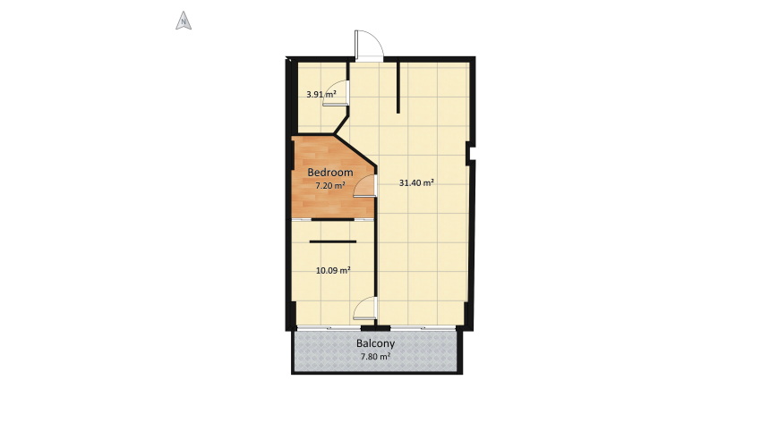 Batumi Apartment floor plan 67