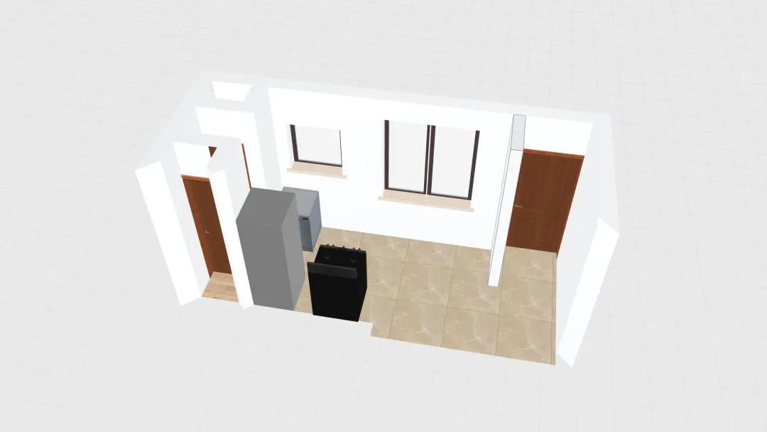 New Home's Future Kitchen 3d design renderings