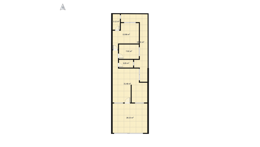 Casa pequena floor plan 119.29