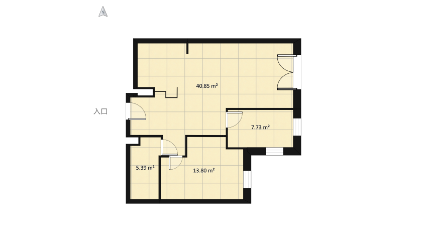 Copy of 8 lamperie po obu stronach floor plan 75.39