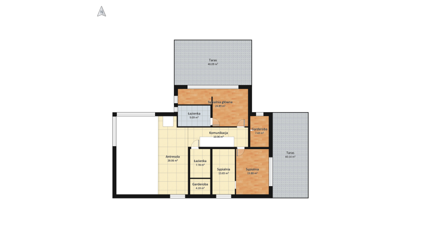 Dom i działka  - ver. 13 floor plan 2484.34