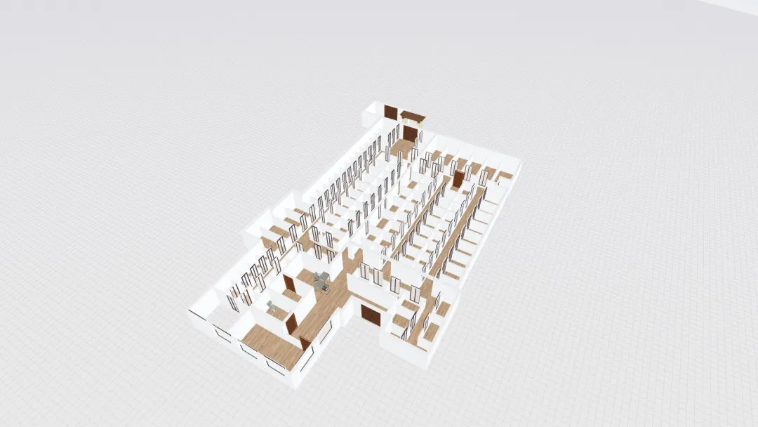 2616 Atlantic Proposed Office Floor Plan 12-5 3d design renderings
