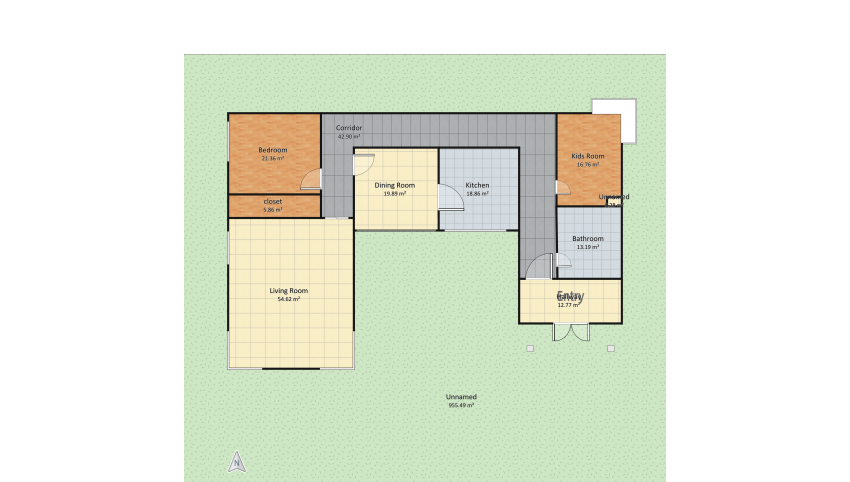 Scandinavian Farmhouse floor plan 1161.99