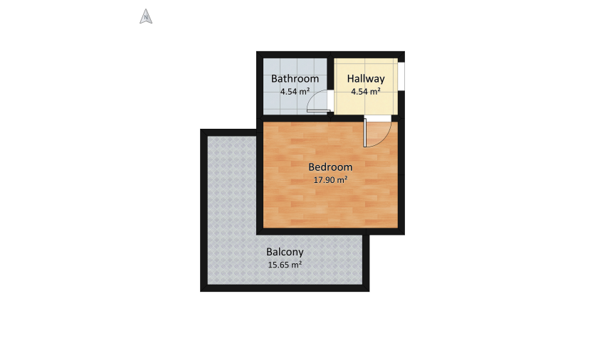 A Lady's BedROOM floor plan 49.62