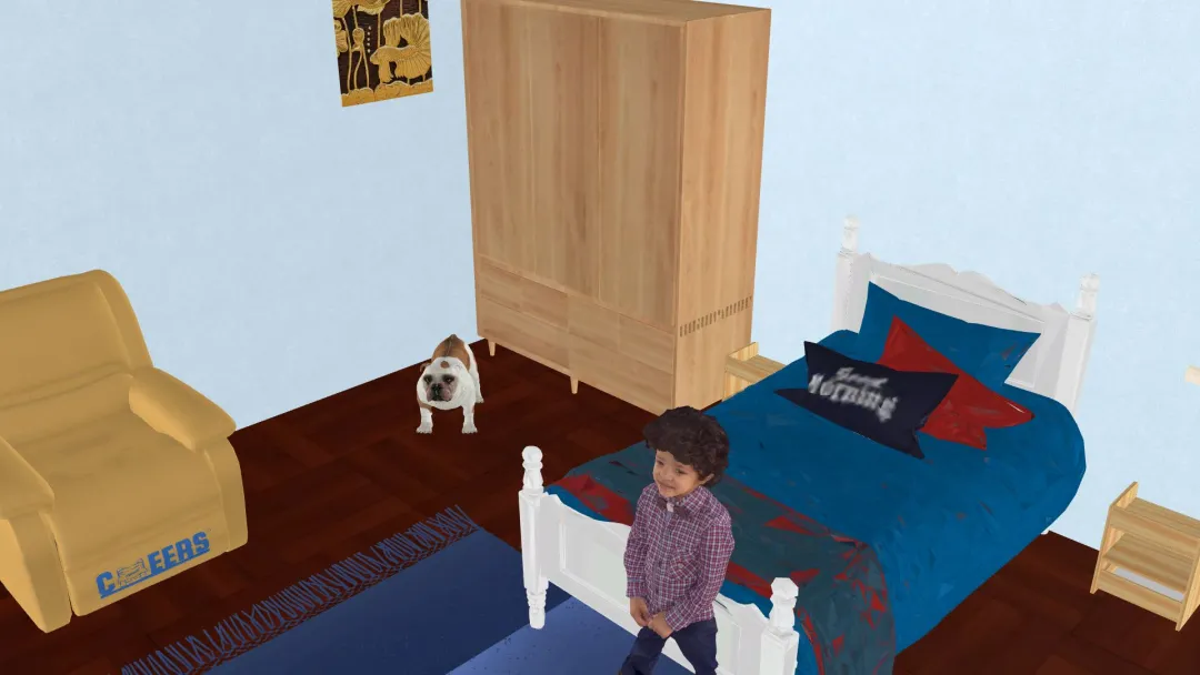 Copy of Boy Room 3d design renderings
